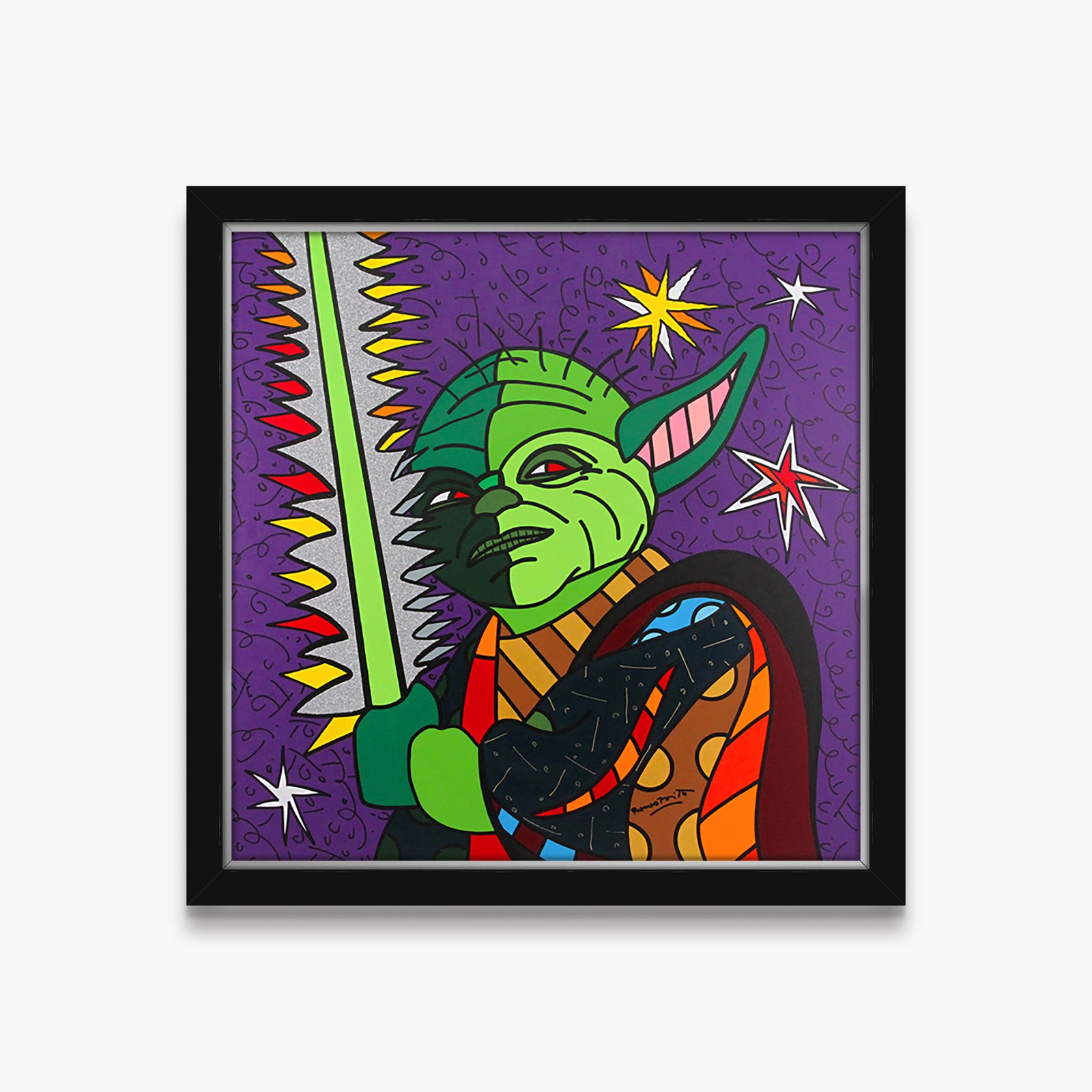 Yoda - Star Wars by Britto - Original Painting