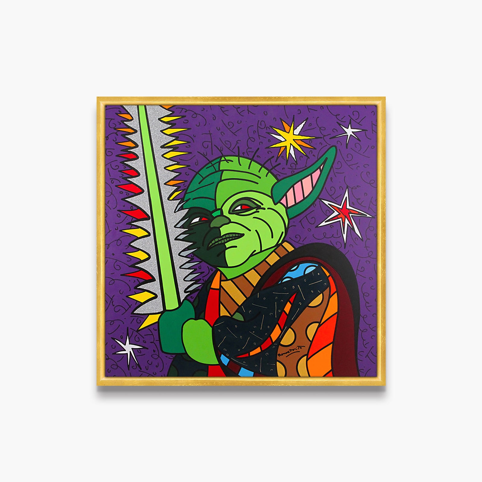 Yoda - Star Wars by Britto - Original Painting