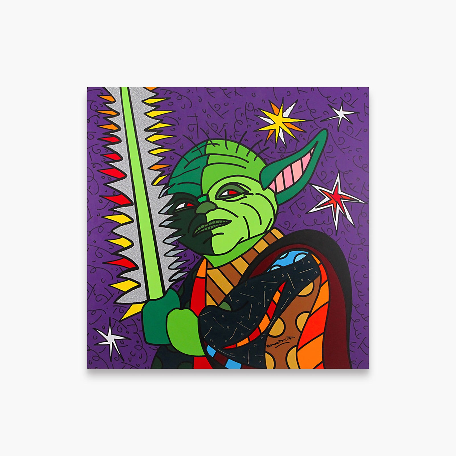 Yoda - Star Wars by Britto - Original Painting