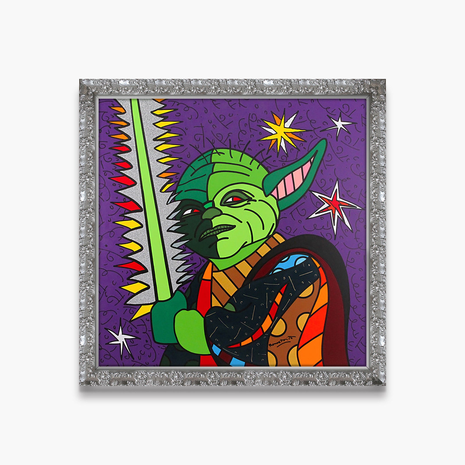 Yoda - Star Wars by Britto - Original Painting
