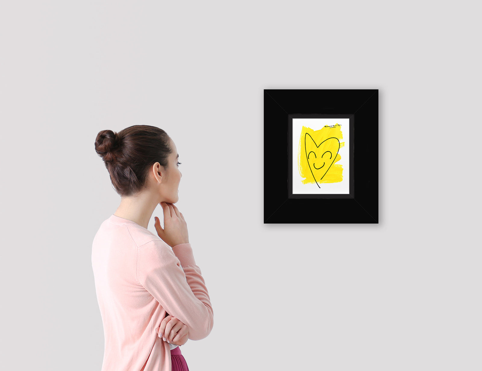 modern pop art two color collection original drawing vibrant home decor