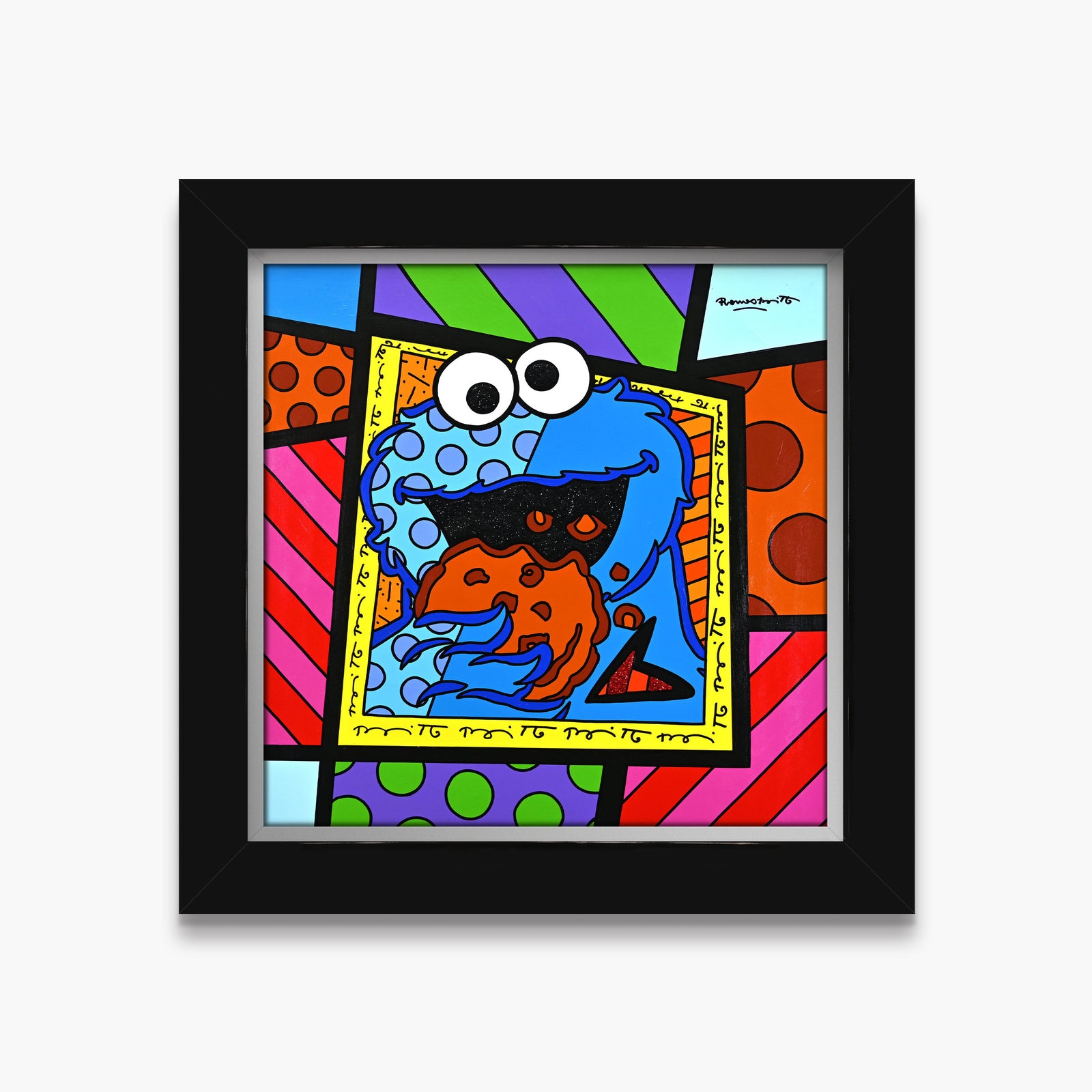 Cookie Monster - Sesame Street by Britto - Original Painting