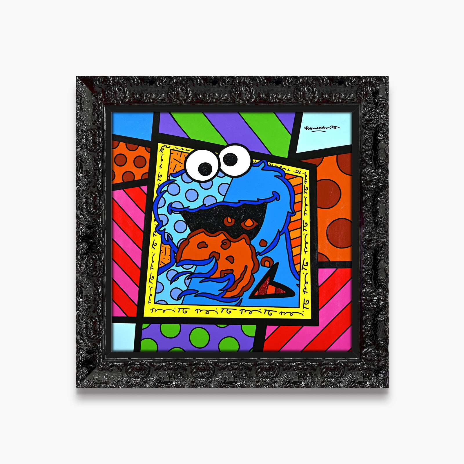 Cookie Monster - Sesame Street by Britto - Original Painting