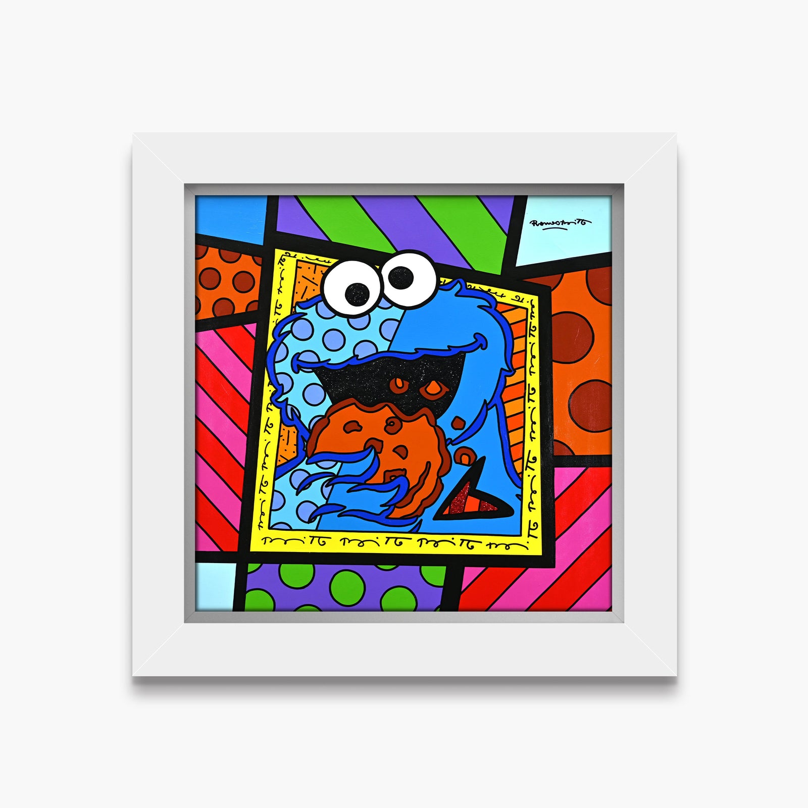 Cookie Monster - Sesame Street by Britto - Original Painting