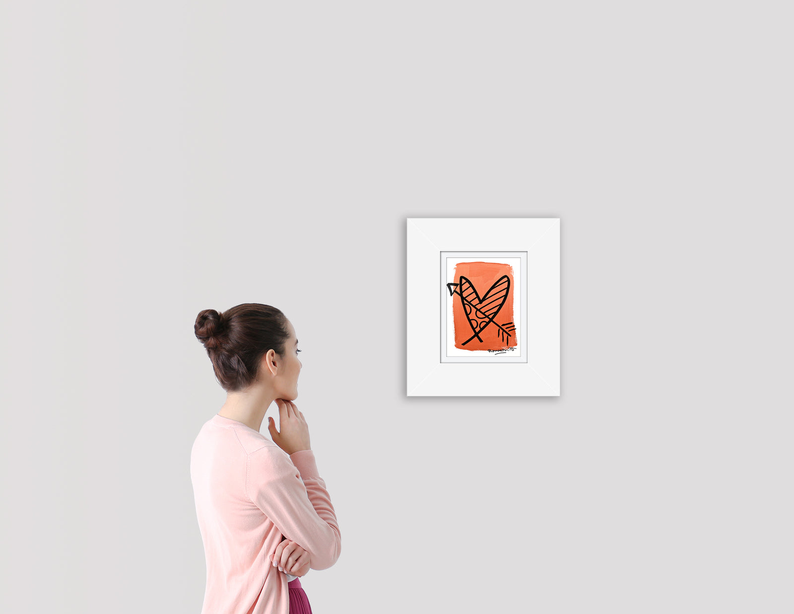 two color collection original drawing artistic colorful design collectible