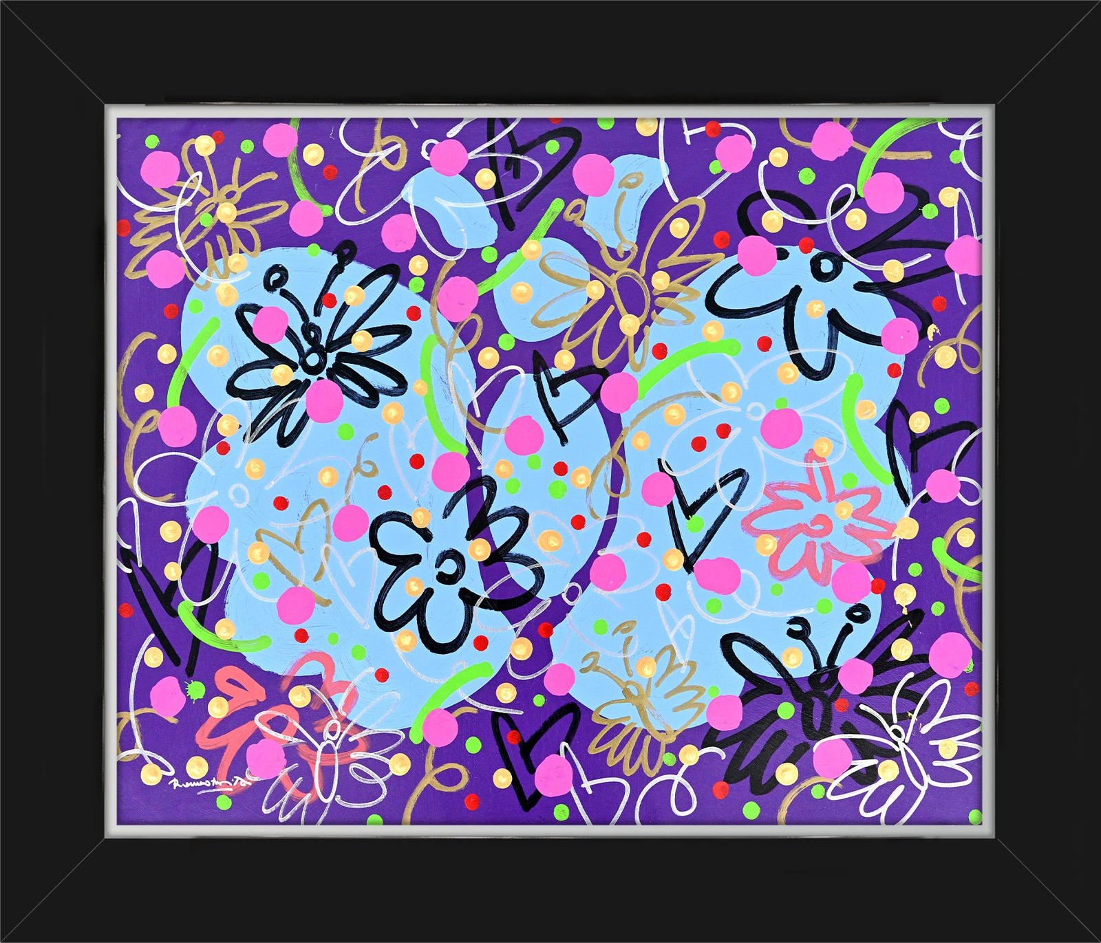 Garden Butterflies - Original Painting