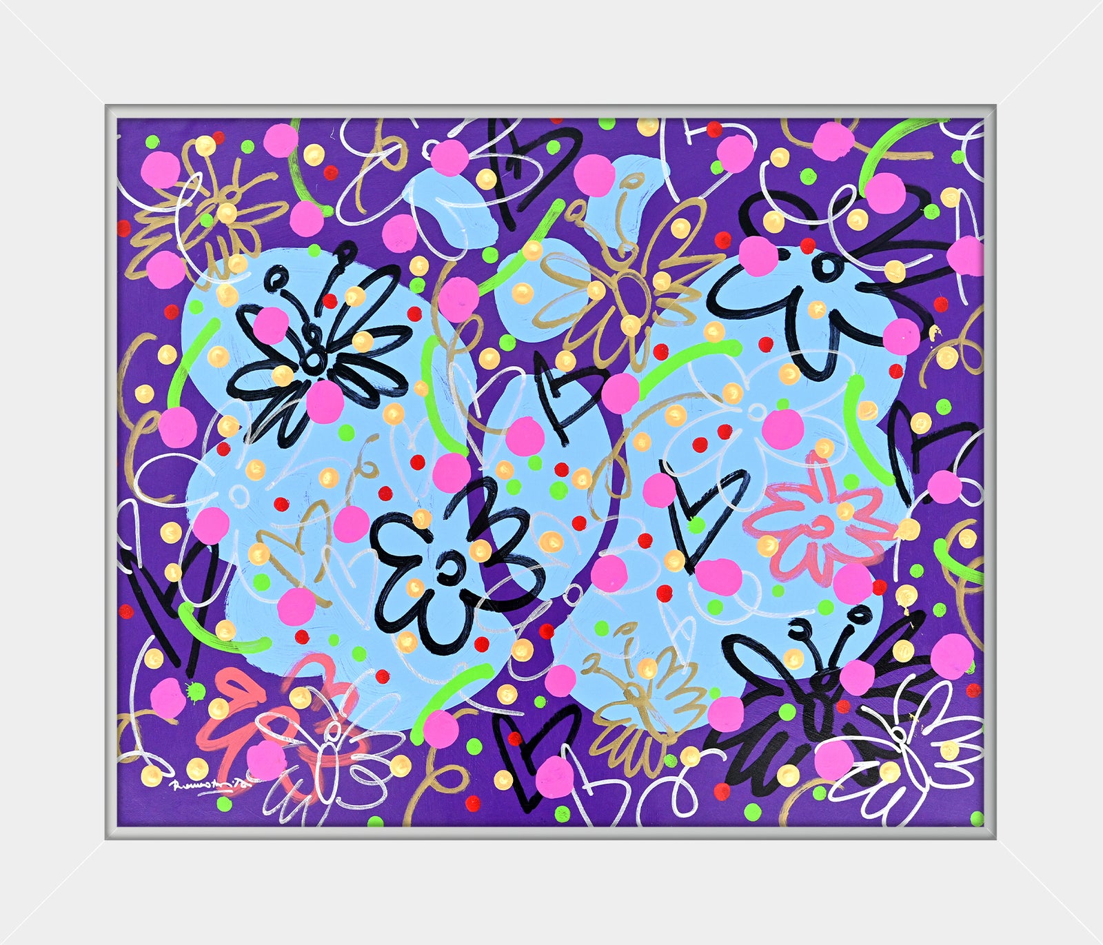 Garden Butterflies - Original Painting