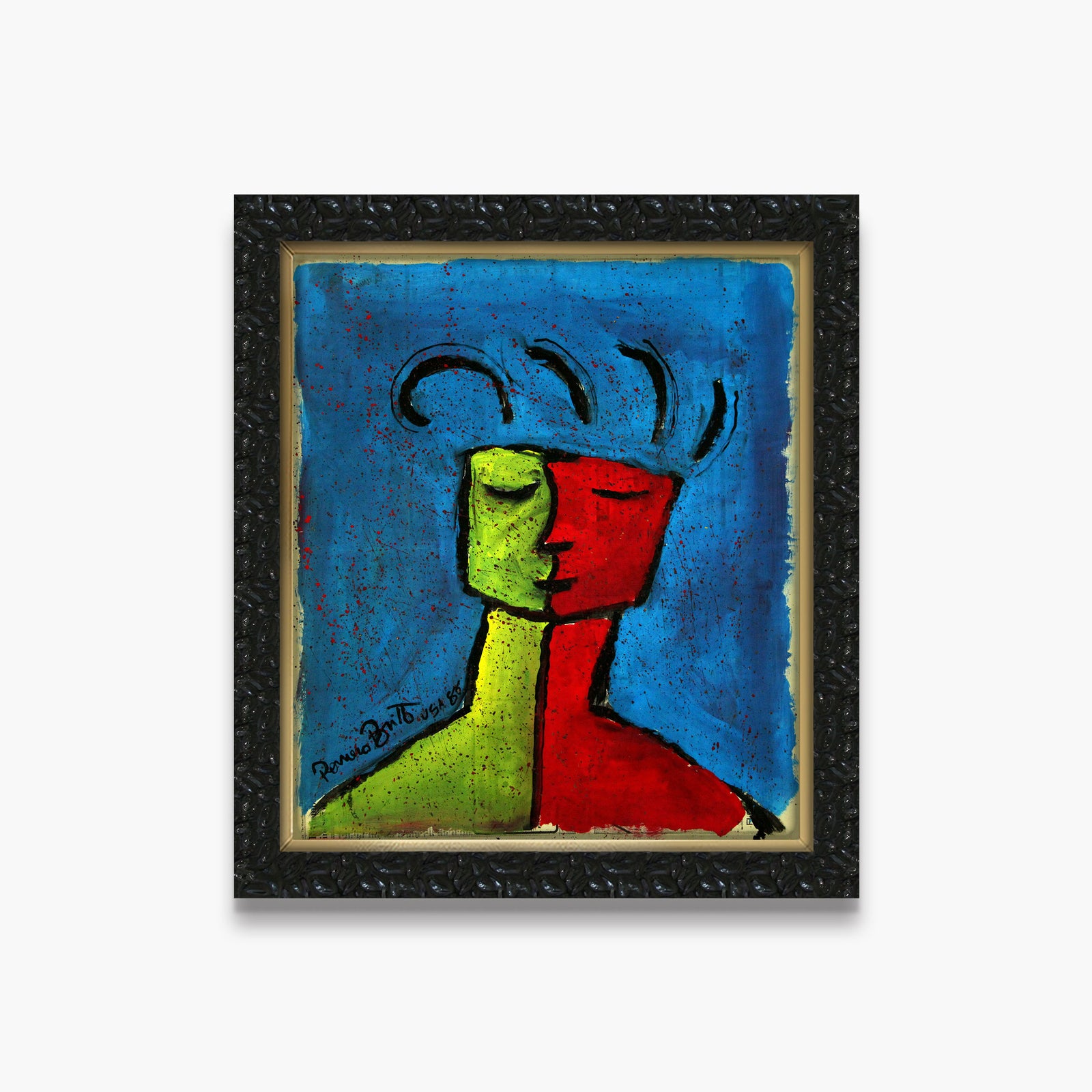 Blue - Original Vintage Painting