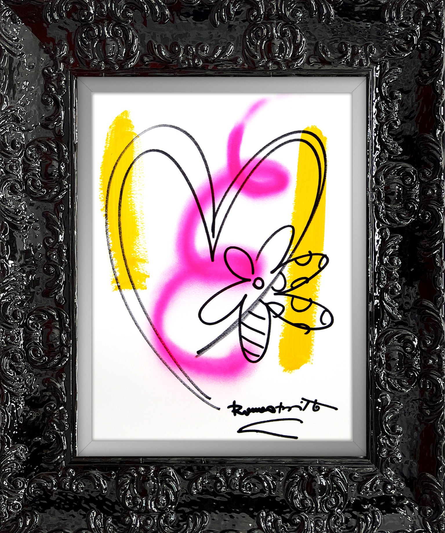 modern pop art evolution original drawing vibrant home decor