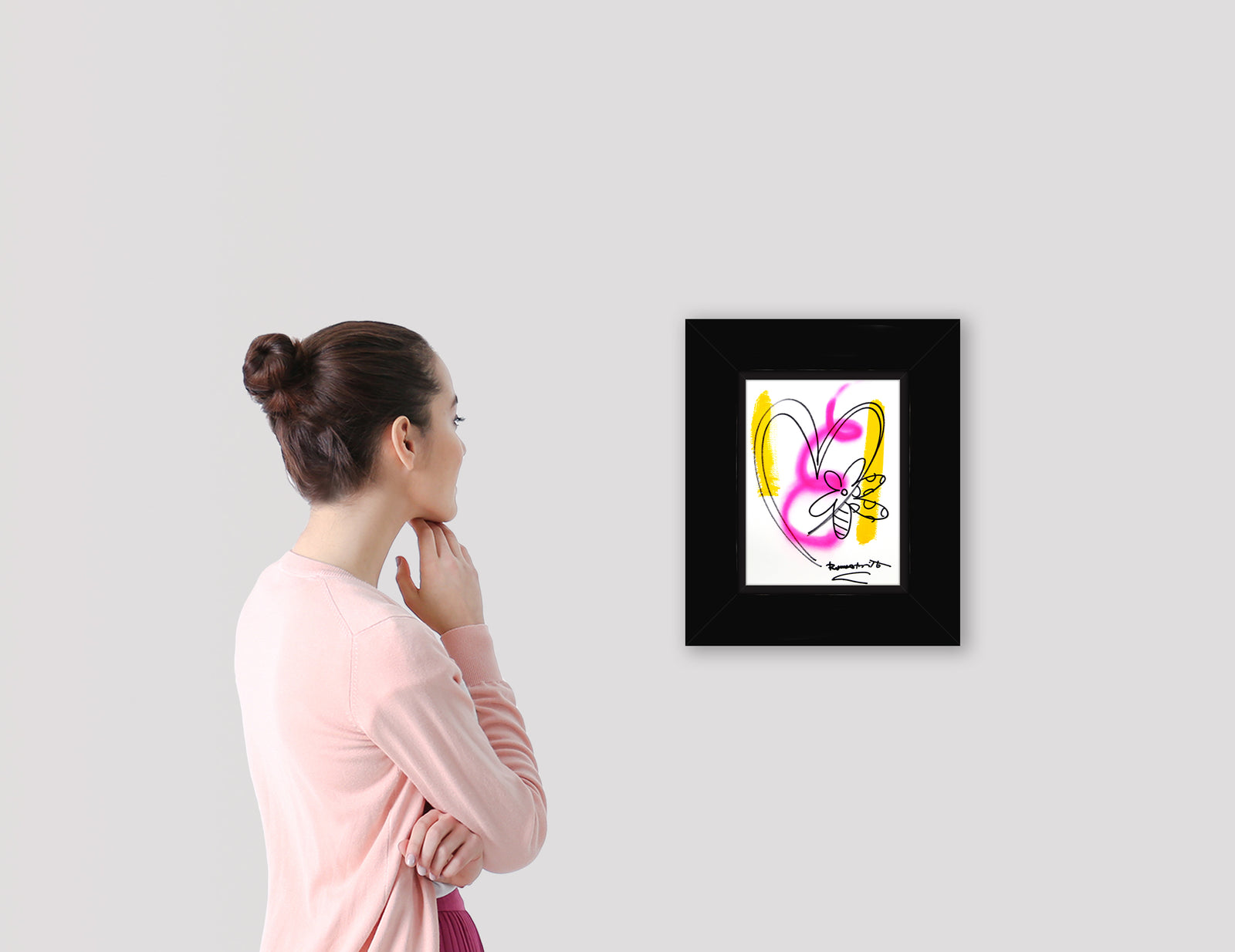 modern pop art evolution original drawing vibrant home decor