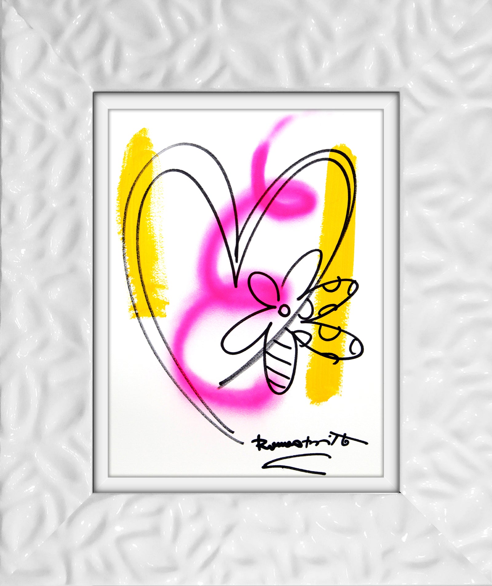 modern pop art evolution original drawing vibrant home decor