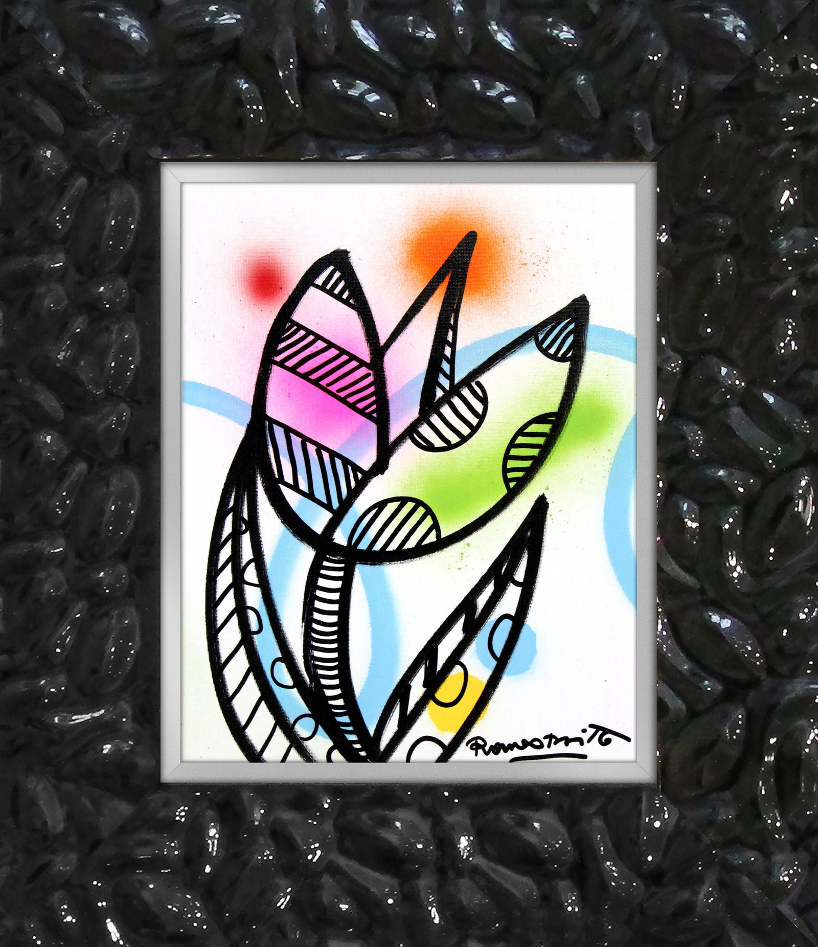 evolution original drawing artistic colorful design collectible