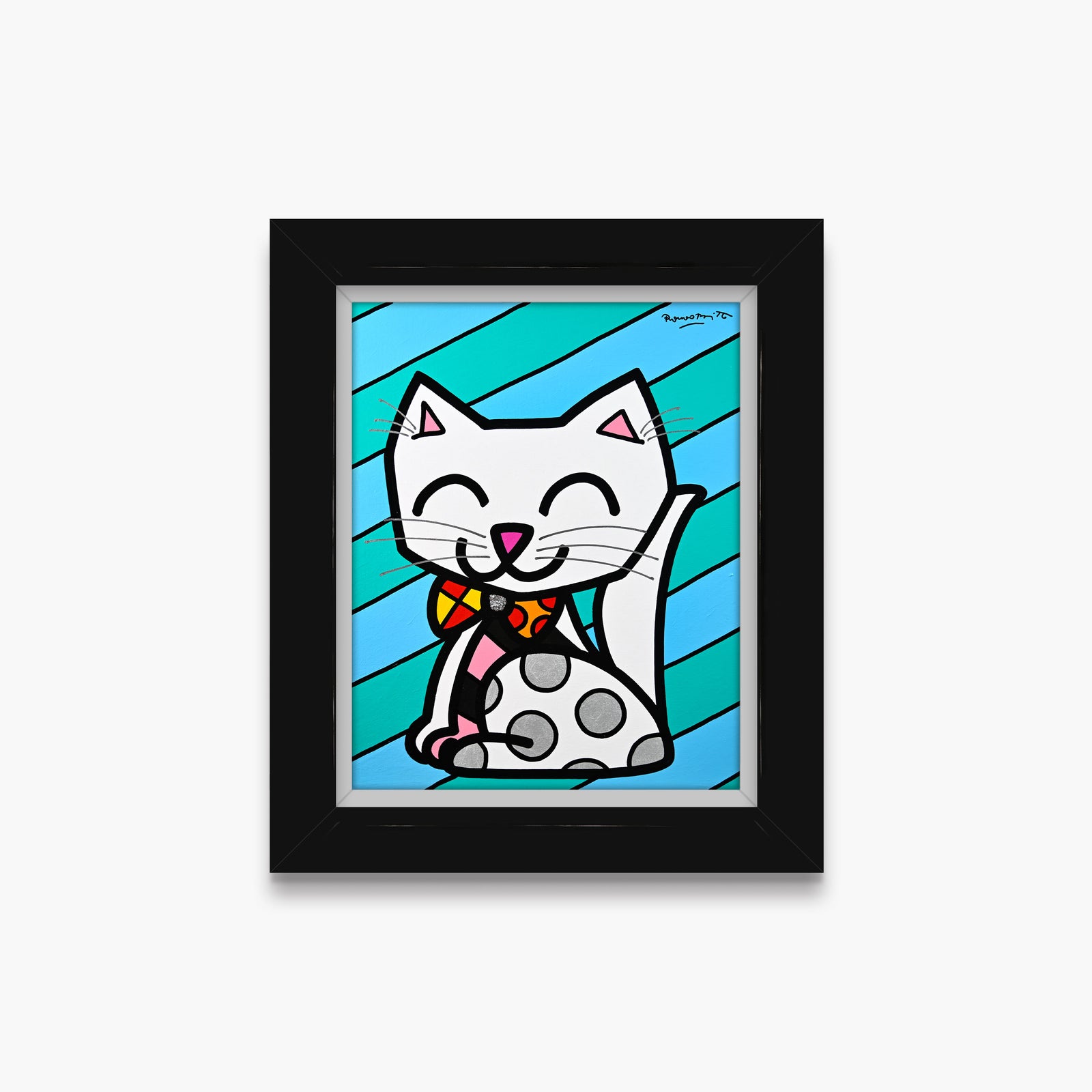 The White Cat - Original Painting