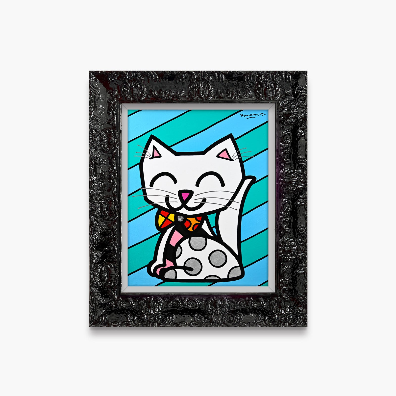 The White Cat - Original Painting