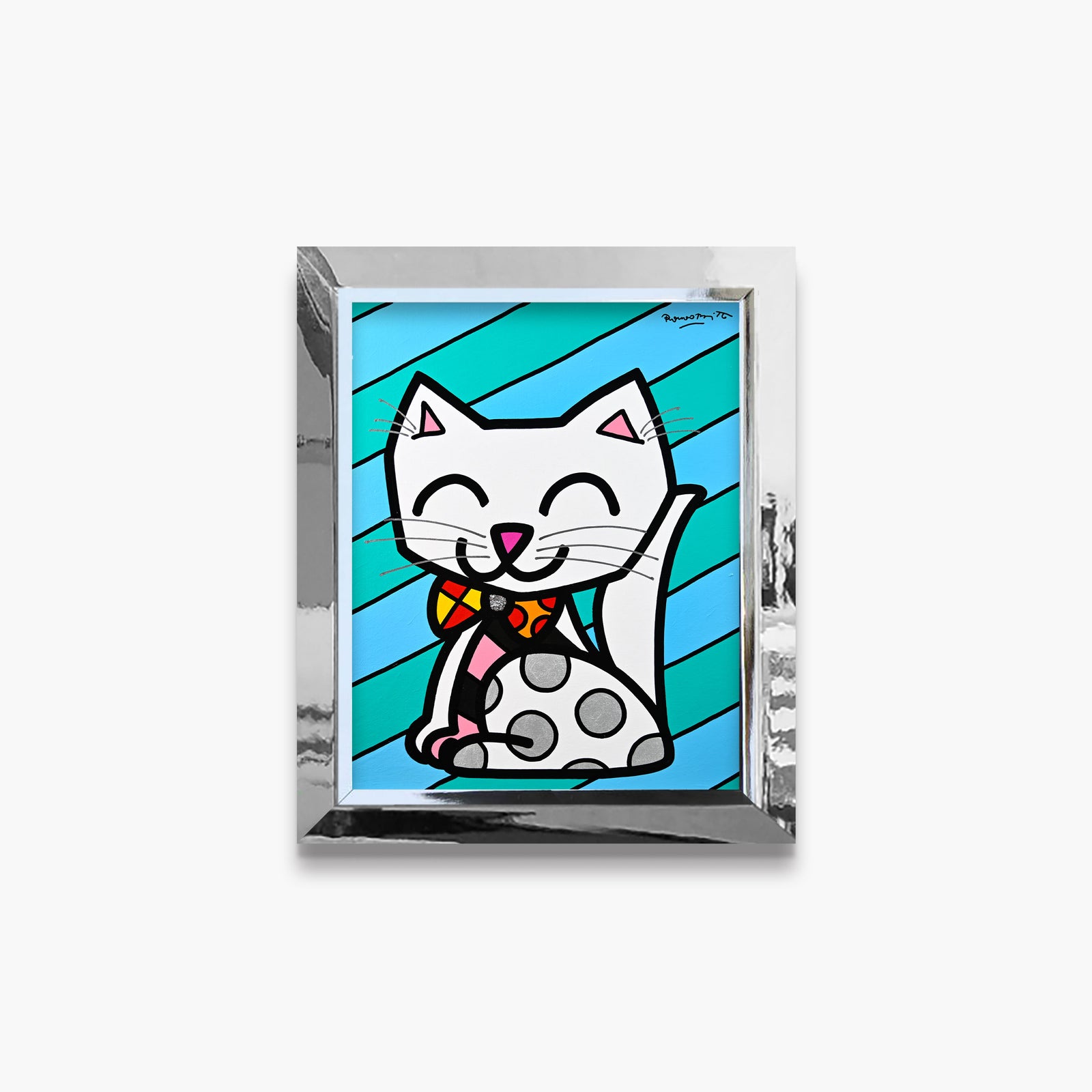 The White Cat - Original Painting