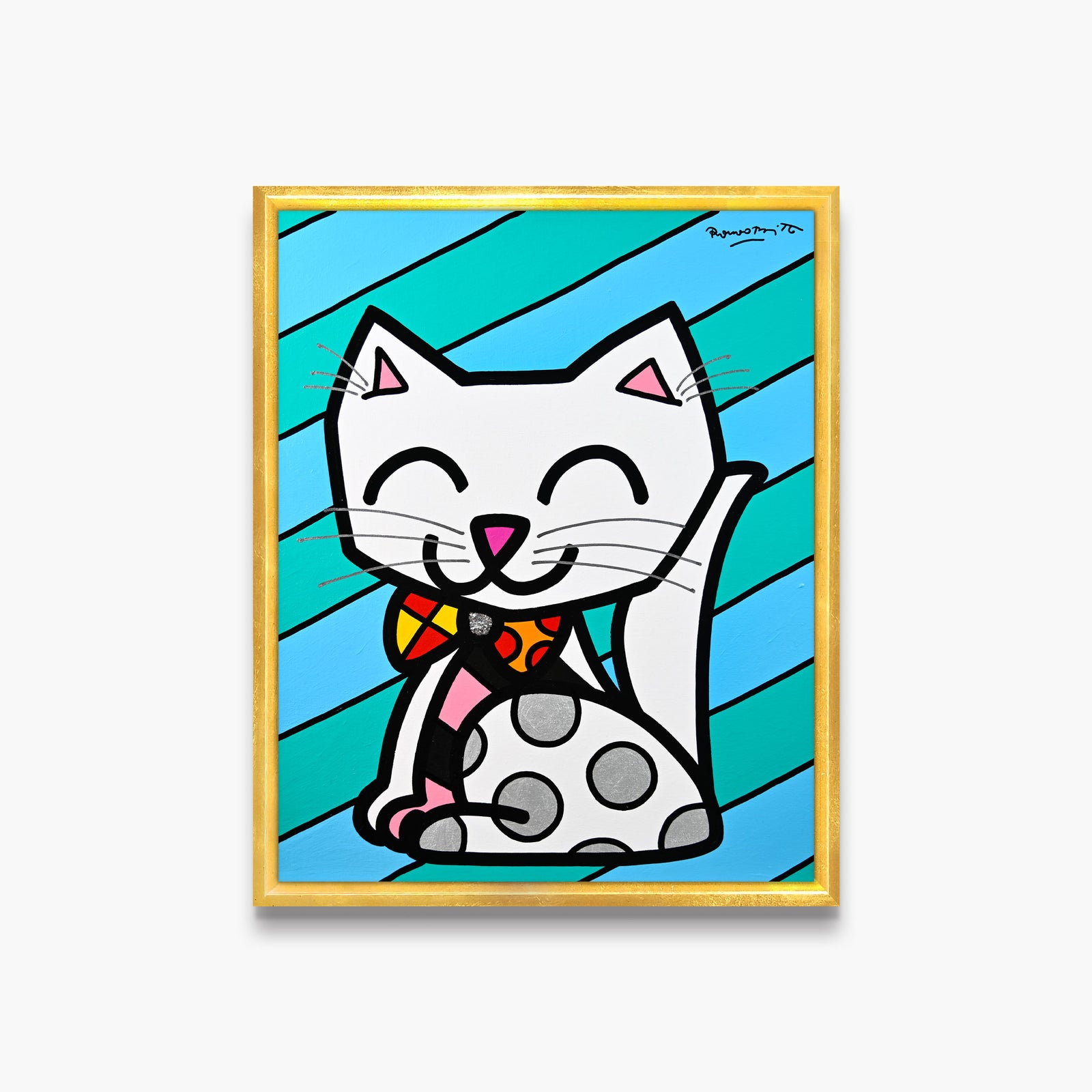 The White Cat - Original Painting