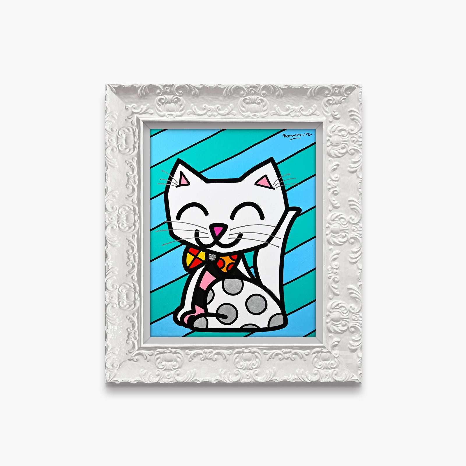 The White Cat - Original Painting