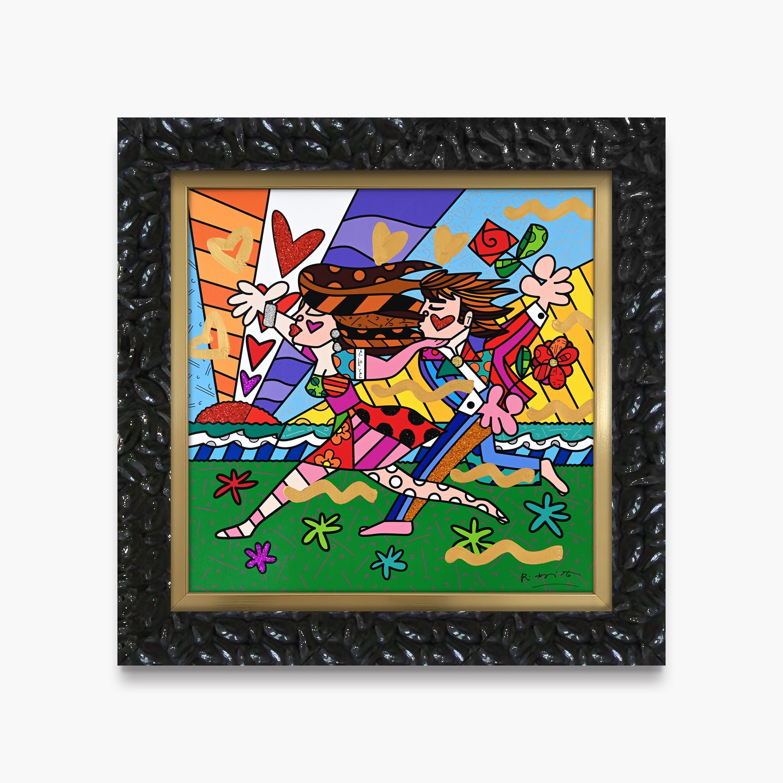 Love In The Park - Mixed Media Original