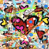 LOVE CIRCLE LOVE - MIXED MEDIA ORIGINAL