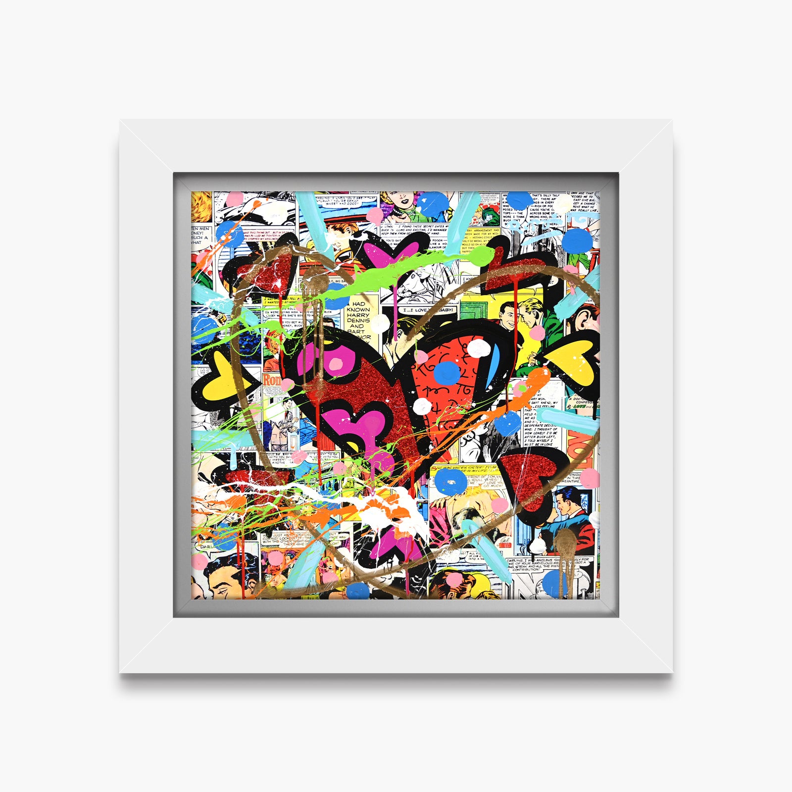 Love Circle Love - Mixed Media Original