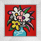 CHERYL'S FLOWERS -  Mixed Media Original