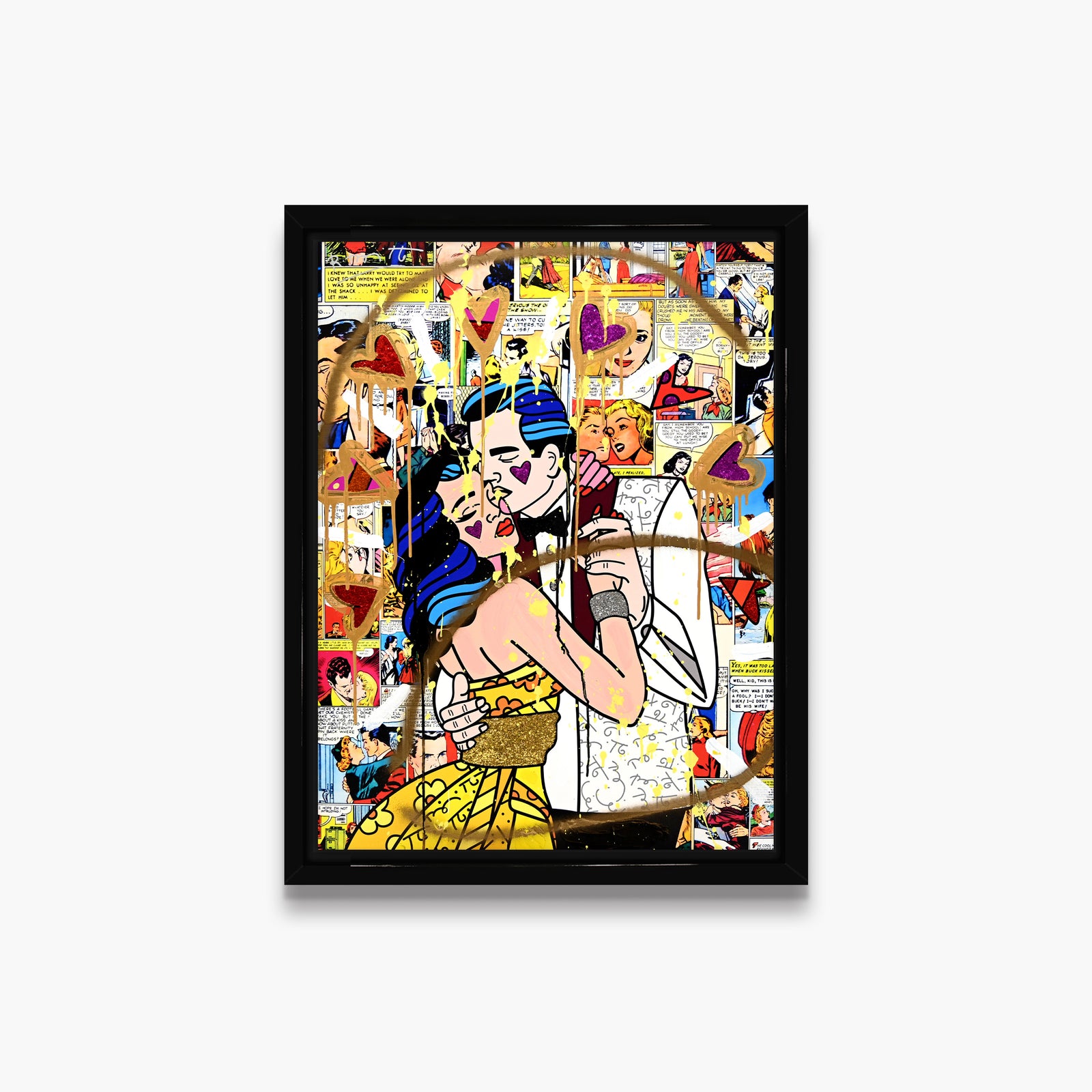 Beautiful Couple - Mixed Media Original