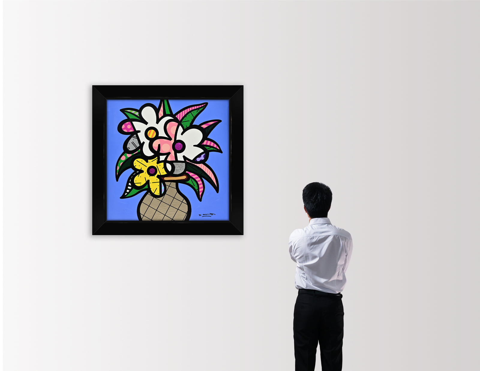 Cheryl's Flowers - Mixed Media Original