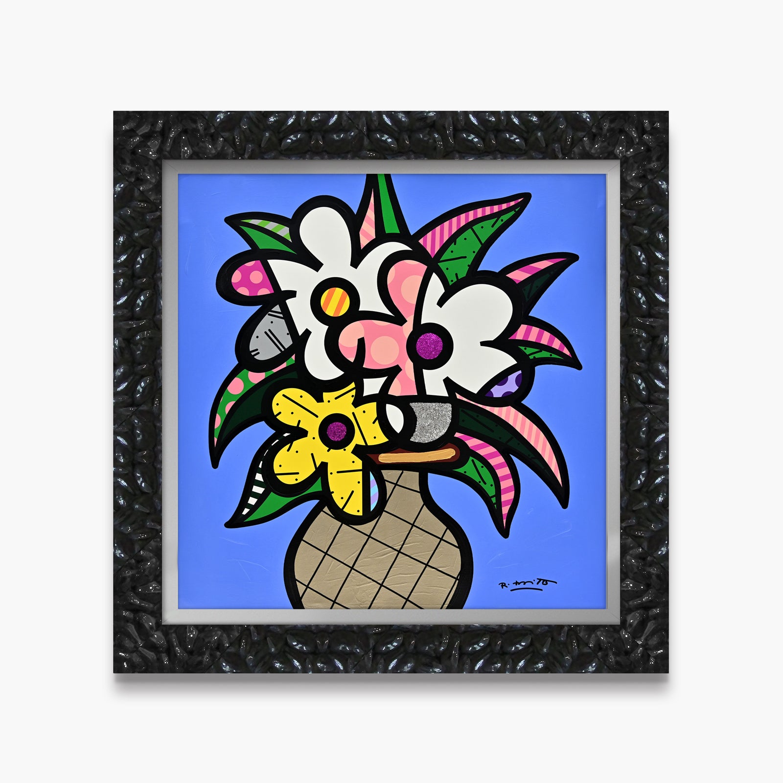 Cheryl's Flowers - Mixed Media Original