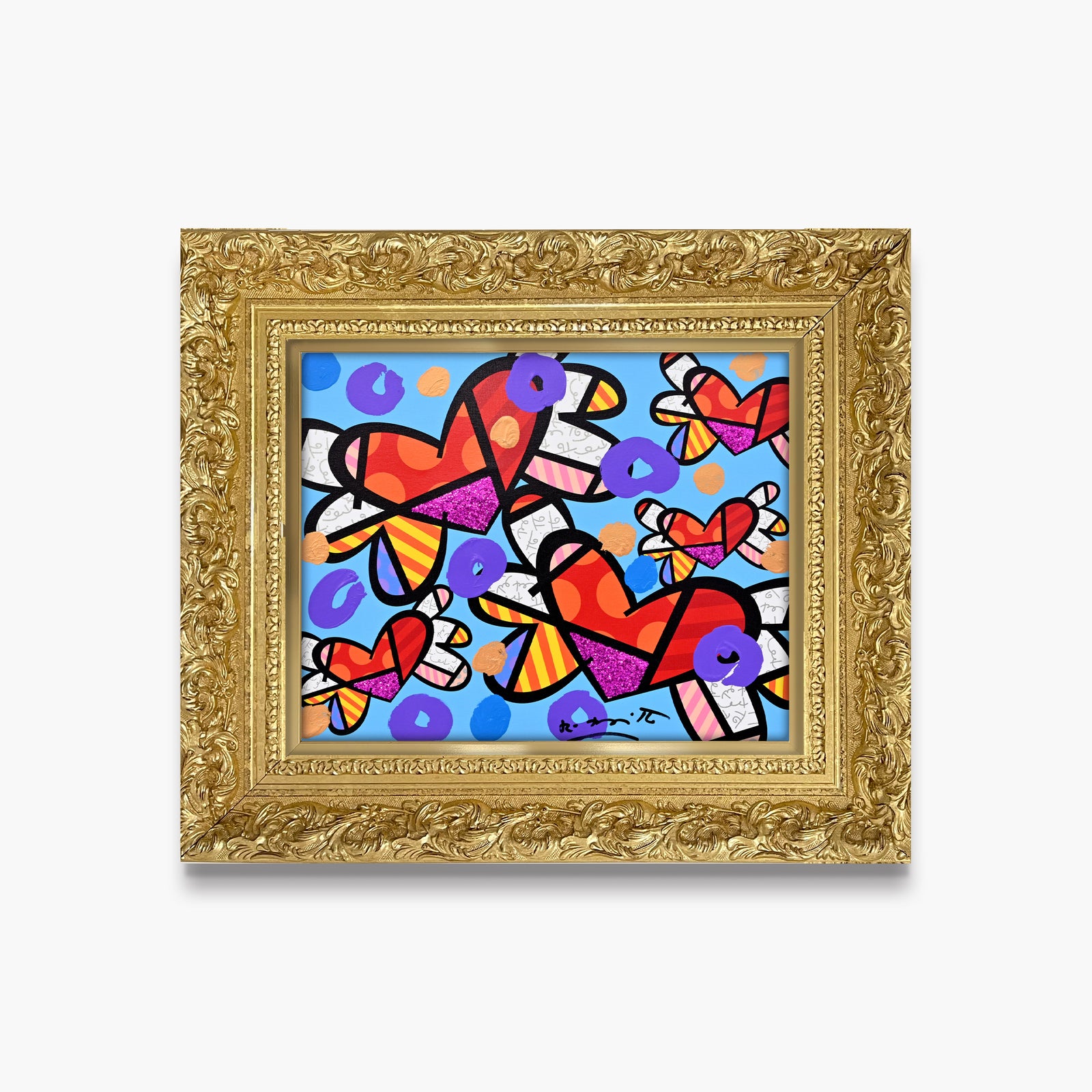 Love Is In The Air Too (Blue) - Mixed Media Original