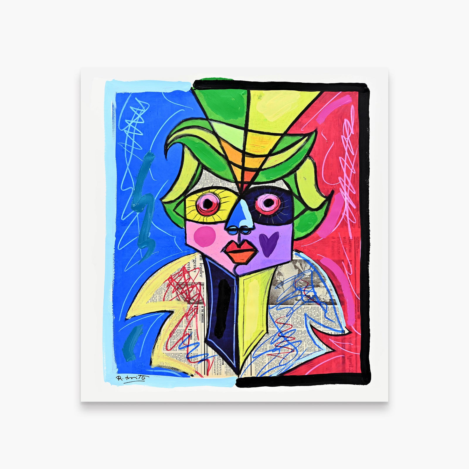 Venice Carnival - Mixed Media Original