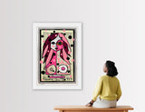 DEEP PINK - Mixed Media Original