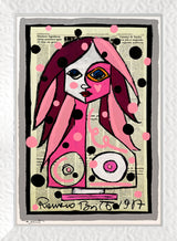 DEEP PINK - Mixed Media Original