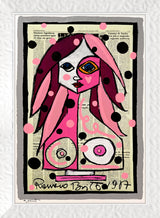 DEEP PINK - Mixed Media Original