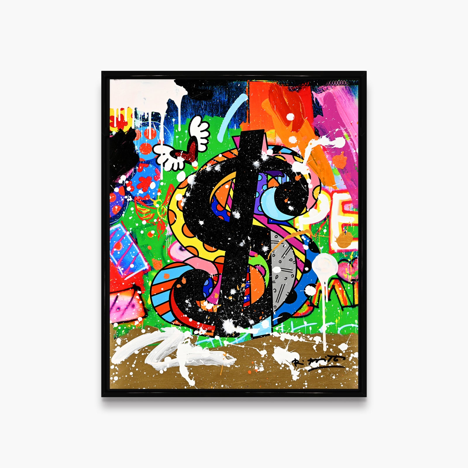 Show Me The Money - Mixed Media Original