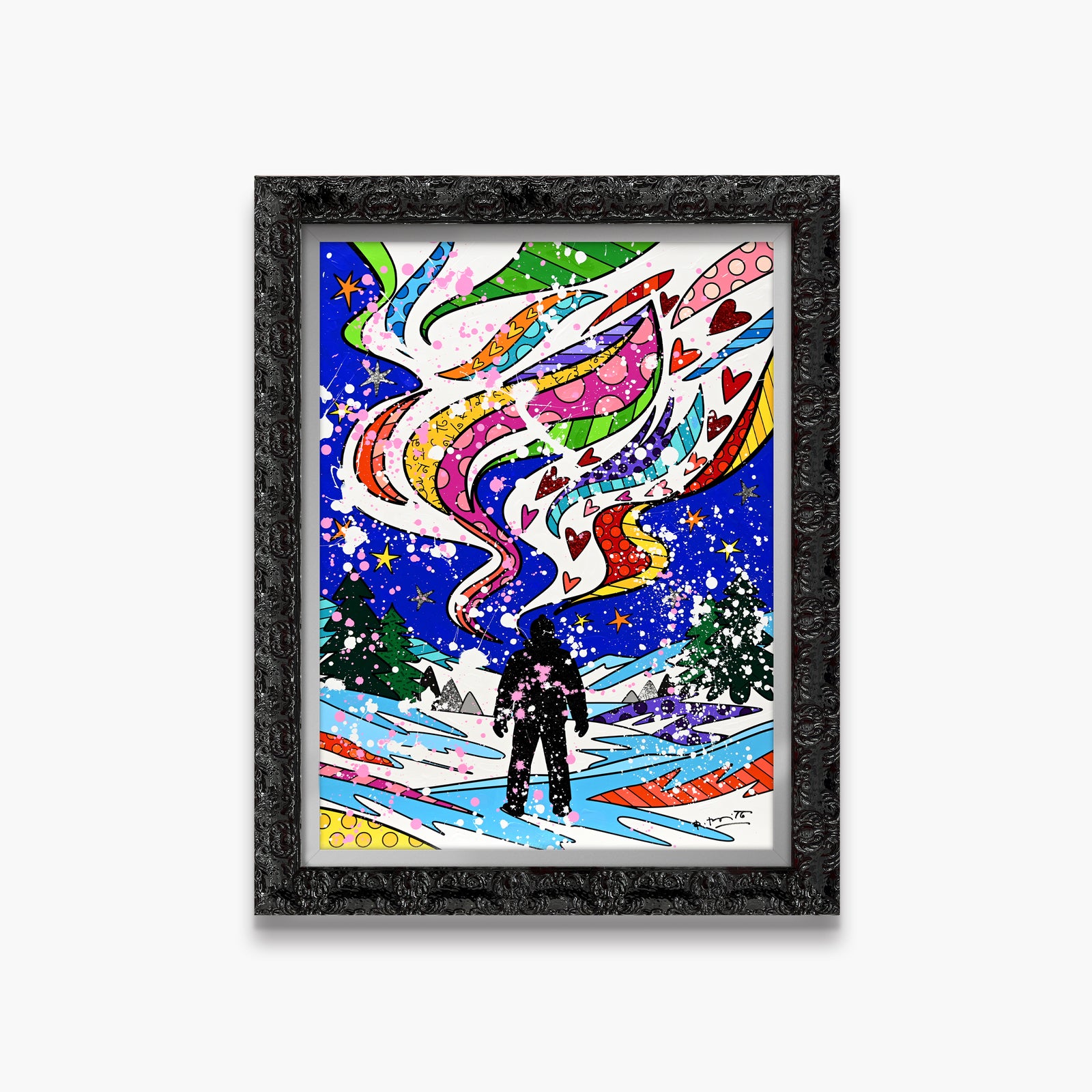 Aurora of Happiness - Mixed Media Original