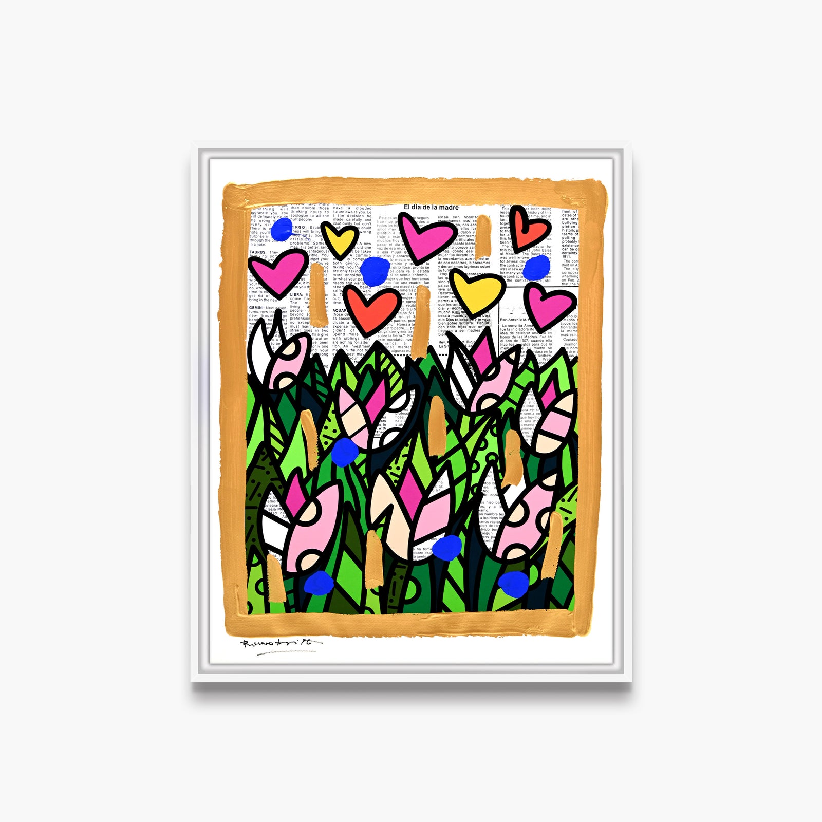 Tulips - Mixed Media Original