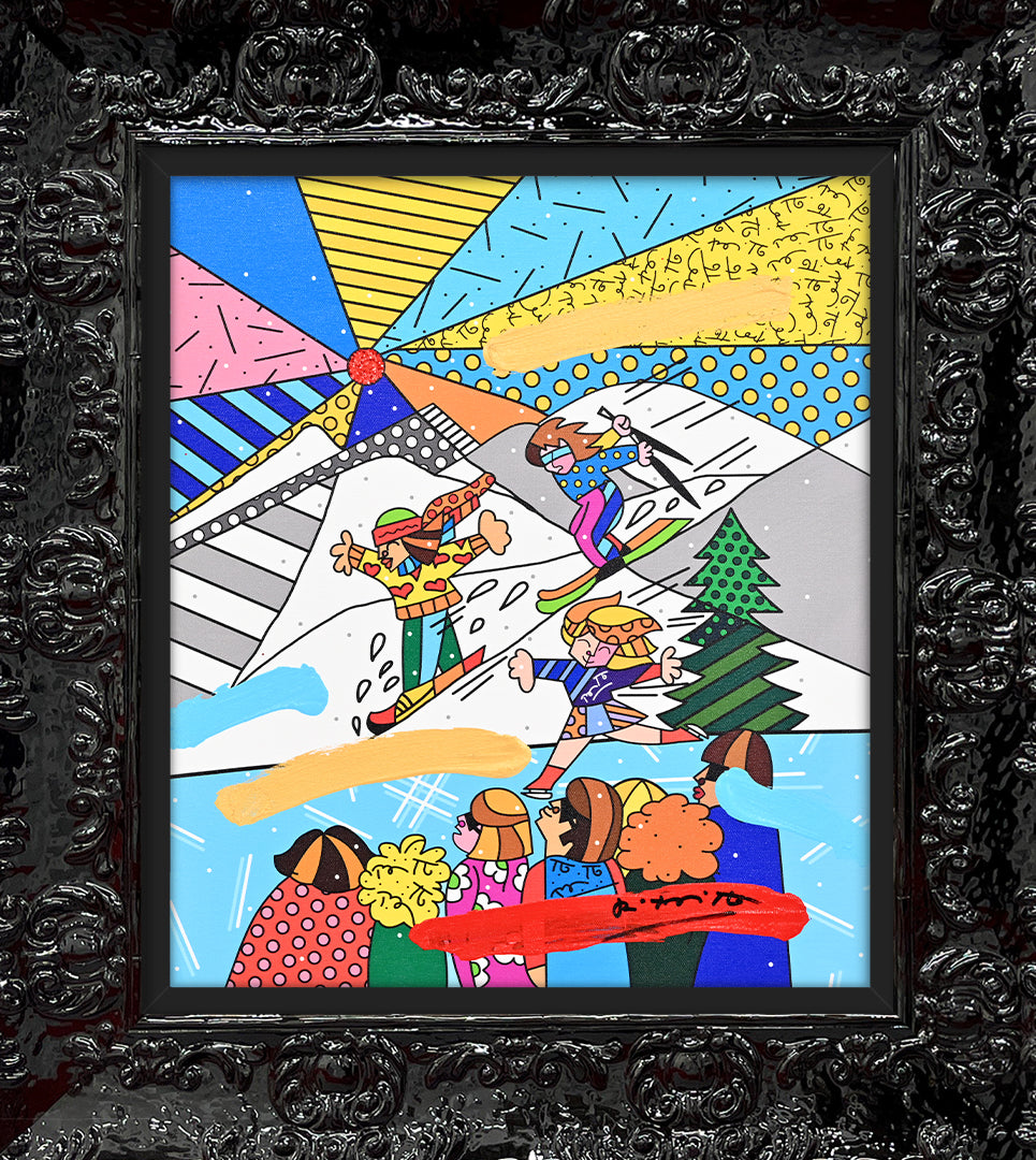 Winter Days - Mixed Media Original