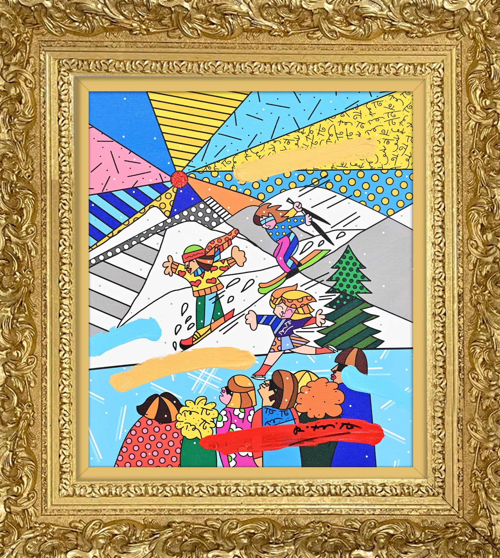 Winter Days - Mixed Media Original