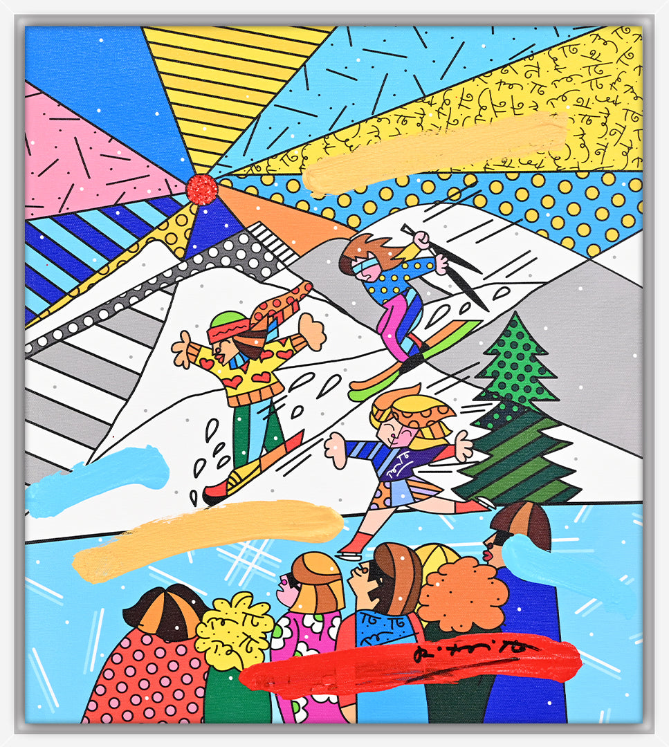 Winter Days - Mixed Media Original