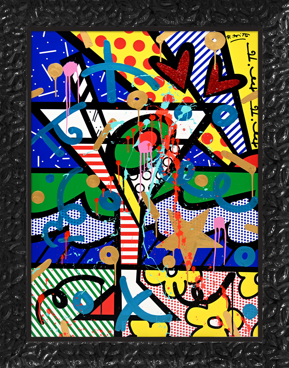 dirty martini mixed media original colorful decorative collectible gift idea