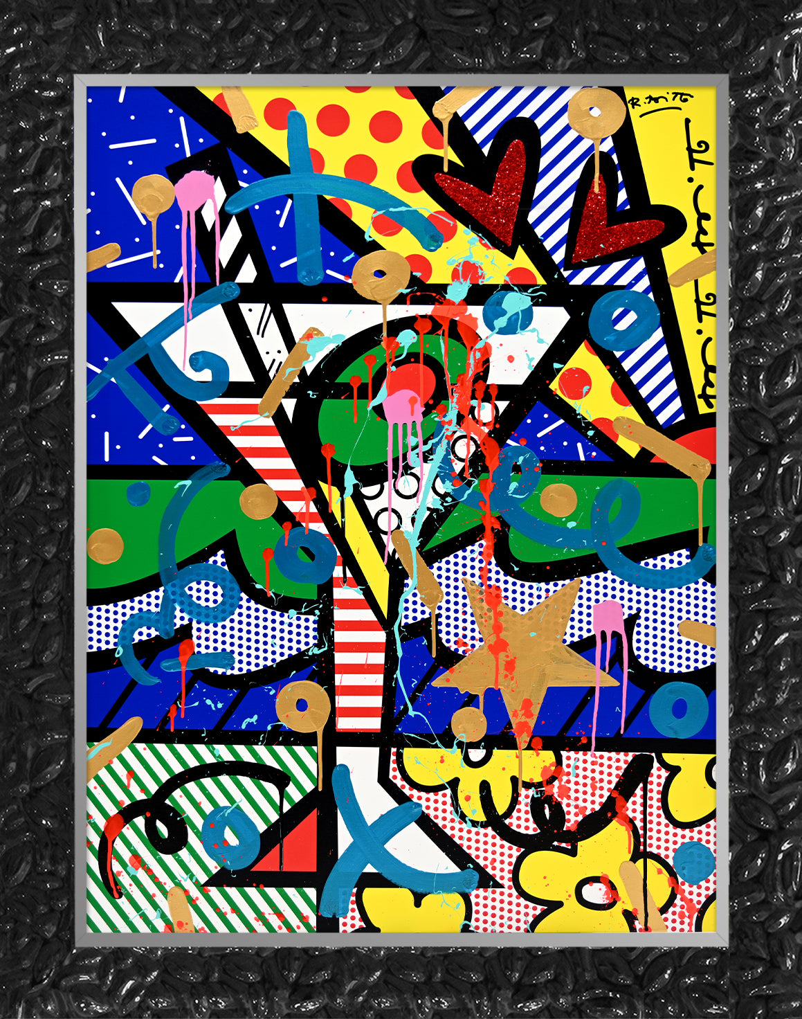 modern pop art dirty martini mixed media original vibrant home decor