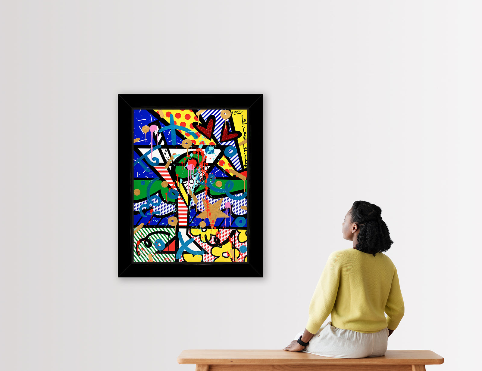 modern pop art dirty martini mixed media original vibrant home decor