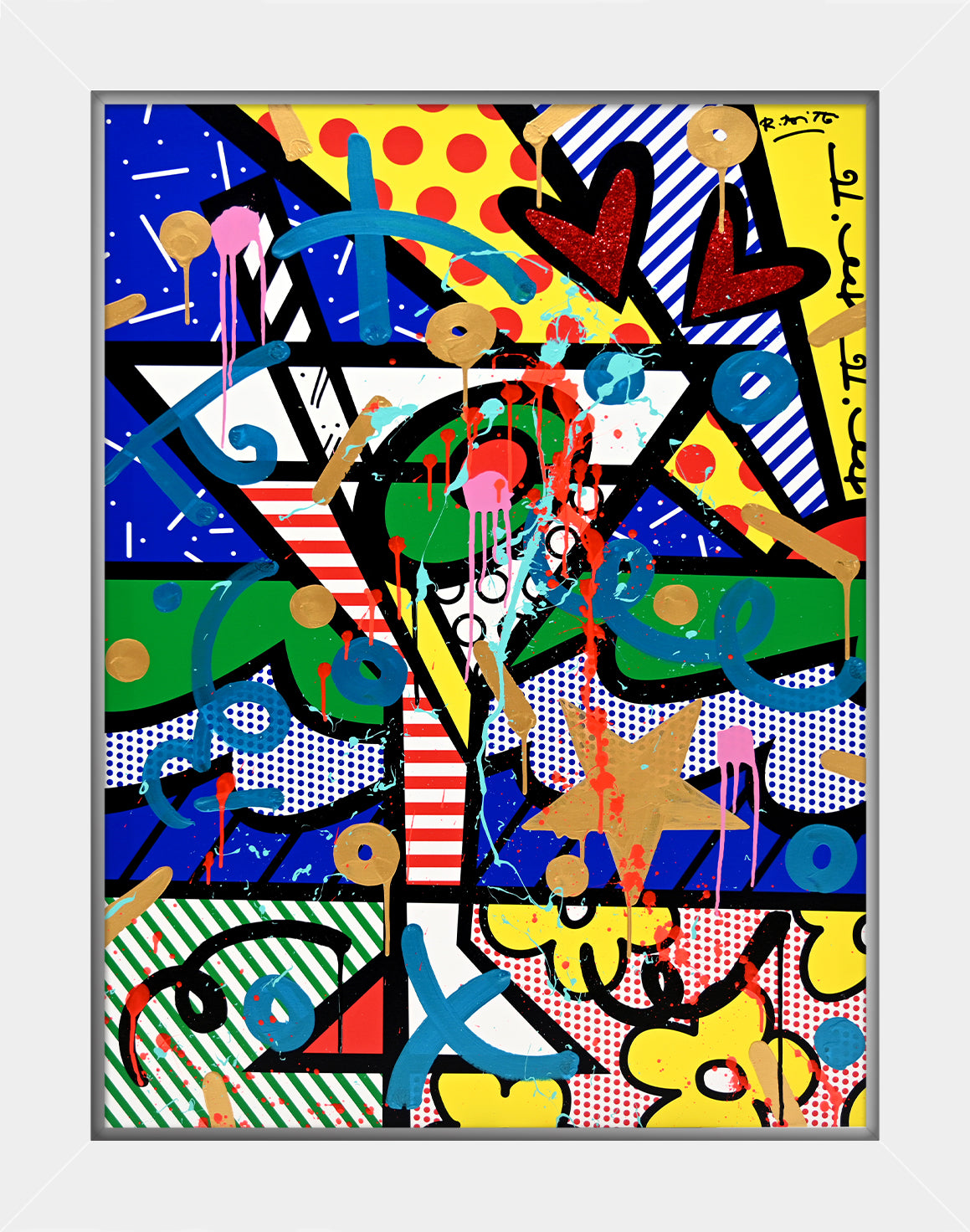 modern pop art dirty martini mixed media original vibrant home decor