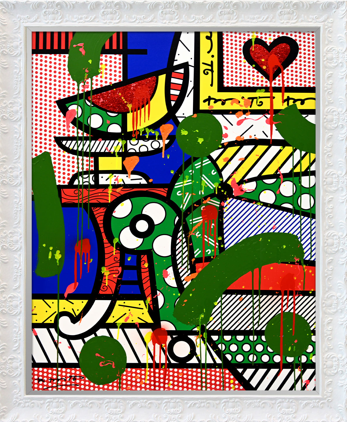 The Green Sofa - Mixed Media Original