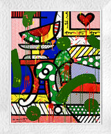 THE GREEN SOFA - Mixed Media Original