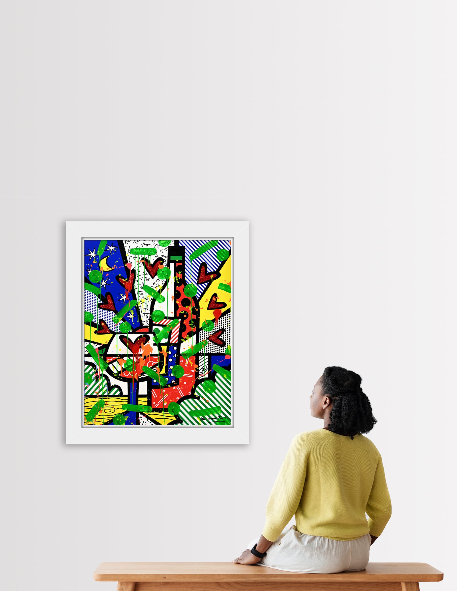 Bordeaux - Mixed Media Original