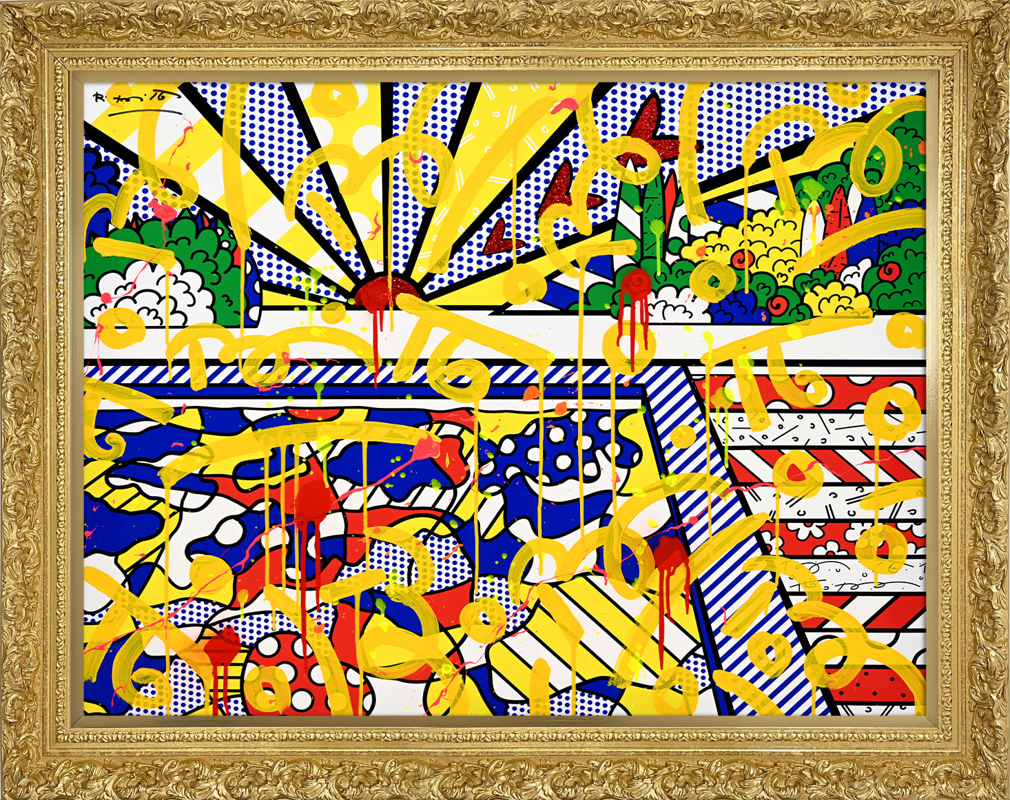 California Pool - Mixed Media Original