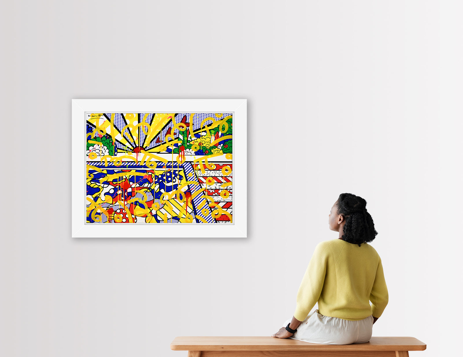 California Pool - Mixed Media Original