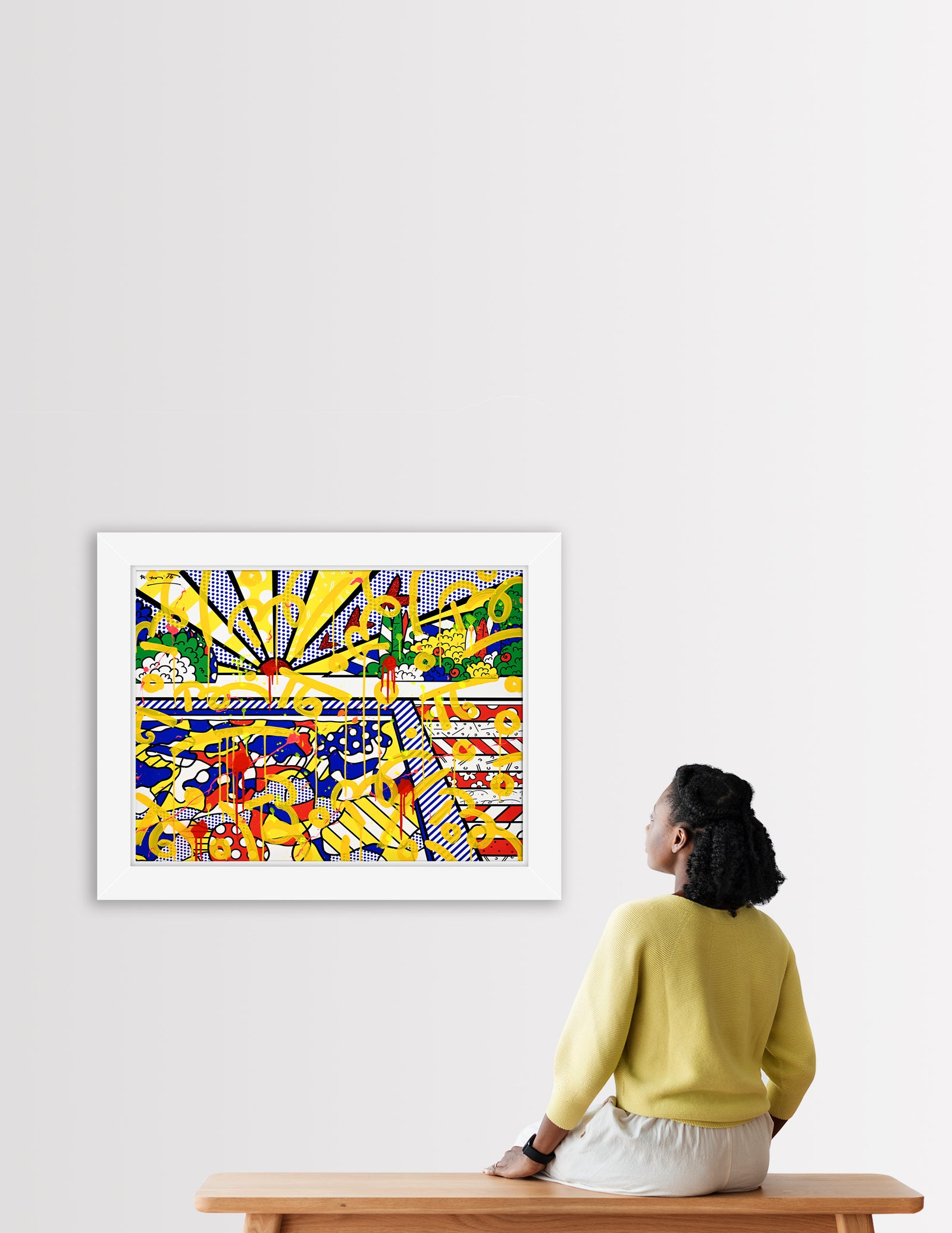 California Pool - Mixed Media Original