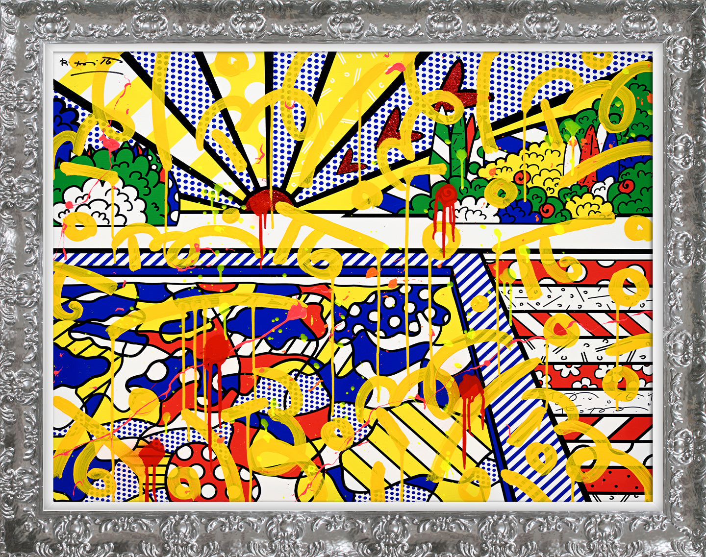 California Pool - Mixed Media Original